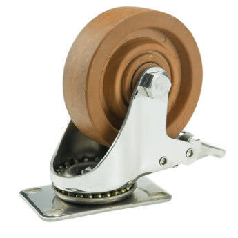 roues résistantes à la chaleur de verrouillage de roulette de roues à hautes températures de roulette de roulettes de 100mm