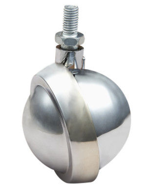 Roulette de Round Metal Ball de berger avec les roulettes filetées de meubles de tige